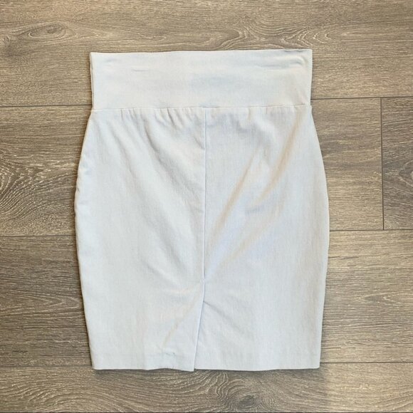 Costa Blanca Pencil Mini Skirt Bodycon Vintage Y2K 2000s Grey Size Medium - Picture 13 of 15